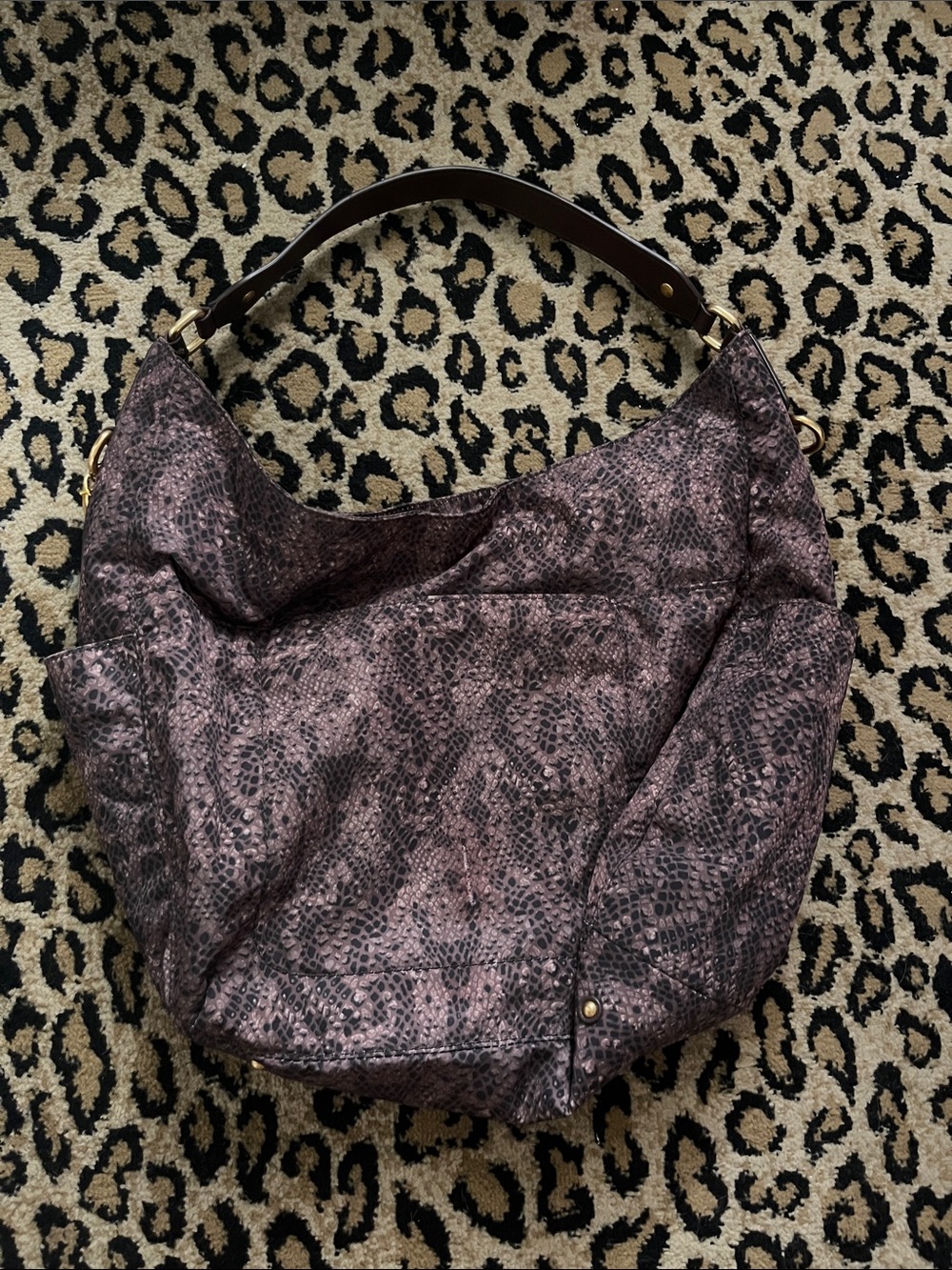 Juicy Couture Snakeskin-Effect Hobo with Gold Hardware - Picture 2 of 7